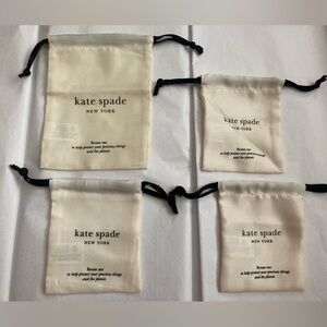 NEW 4 Kate Spade jewelry dust bags NEW